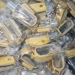 Leather Sanitizer Keychain